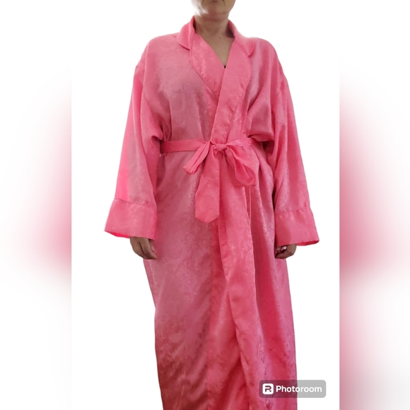 GOLD LABEL Victoria's Secret Vintage VS Robe M/L Silky - Picture 10 of 16